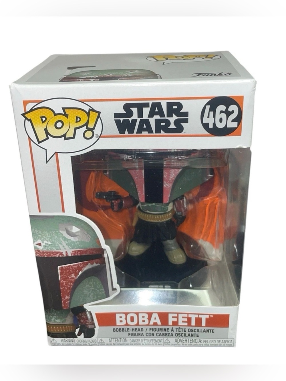 Funko Pop! Star Wars #462 Boba Fett Figure - Green, Red, Black